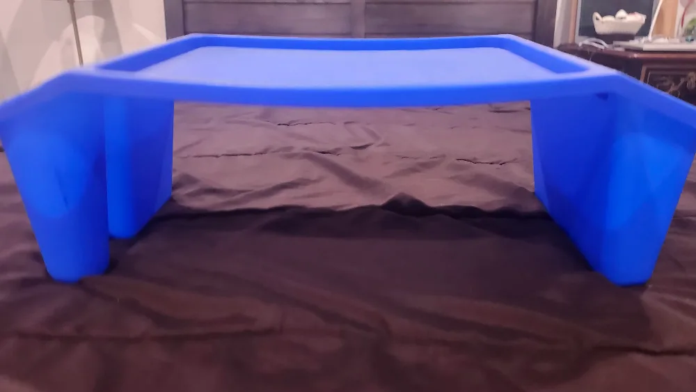 Blue Plastic Lap Desk with Cup Holders image indicator(3)