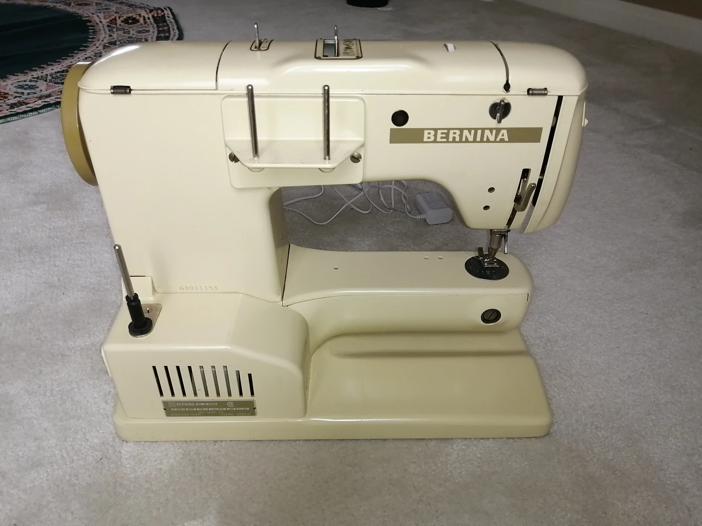 Vintage Bernina 730 Record Sewing Machine with Accessories