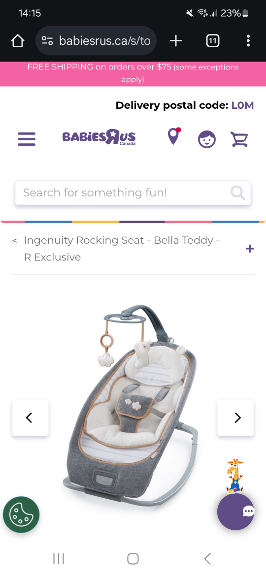 Ingenuity Rocking Seat - Bella Teddy - R Exclusive - photo 3