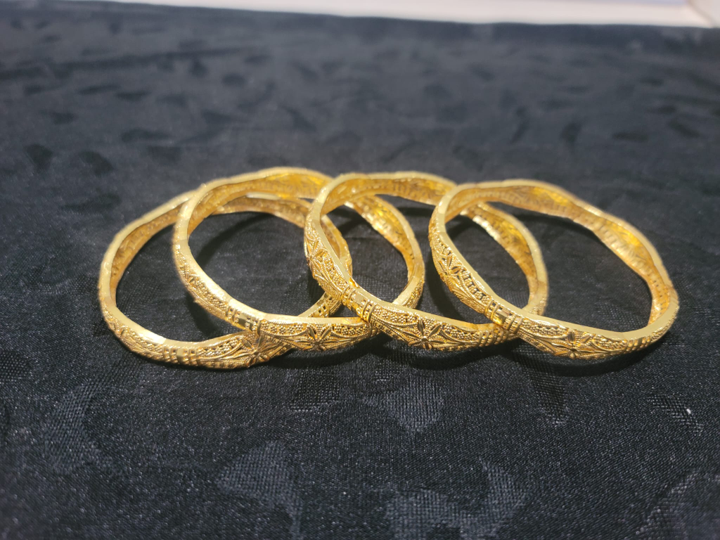 Gold-toned Bangles Set of Four