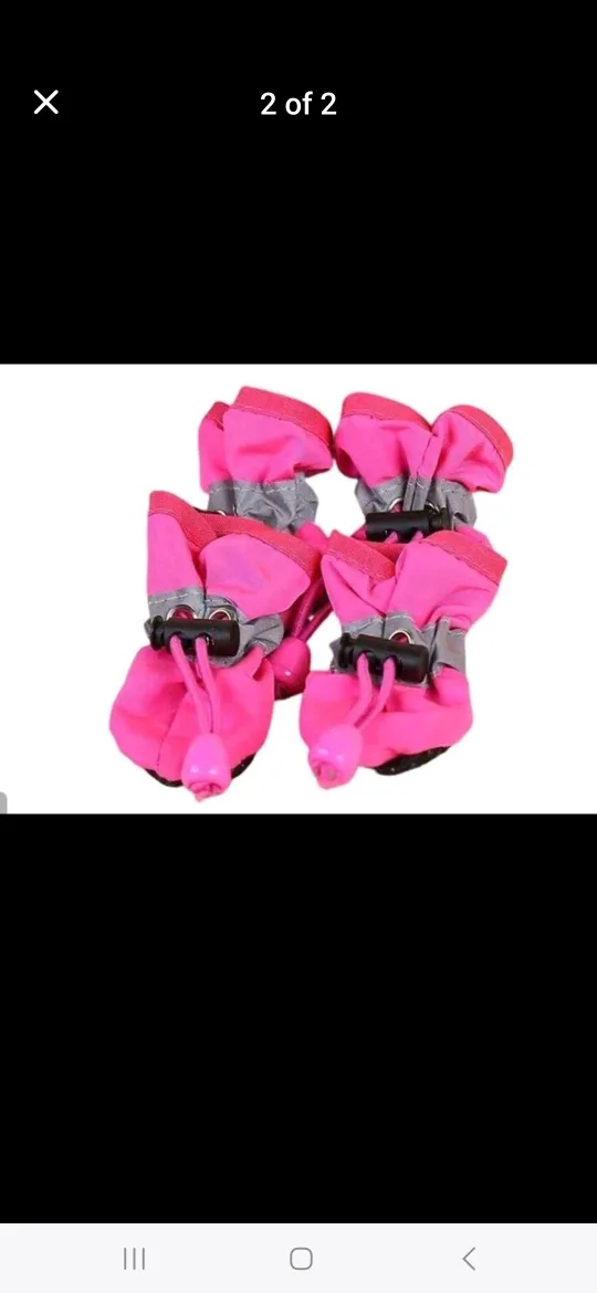 Red Dog Boots/ Sherpa-lined Dog Boots (Brand New) image indicator(2)