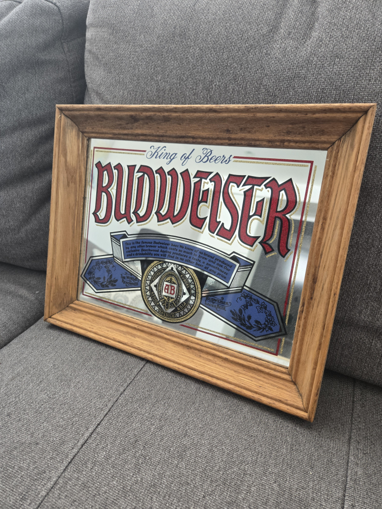 Vintage Budweiser Mirror