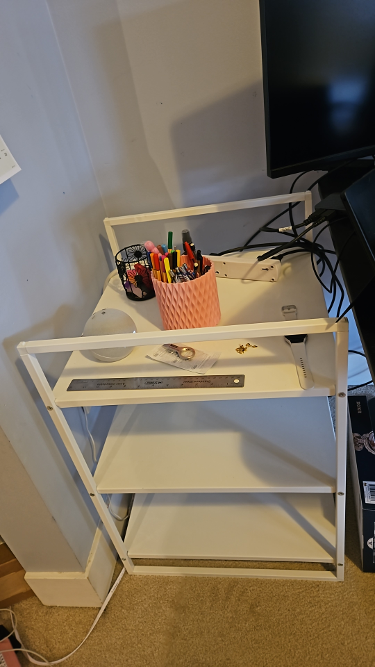 White 3-Tier Shelf Organizer (Steel) - photo 3