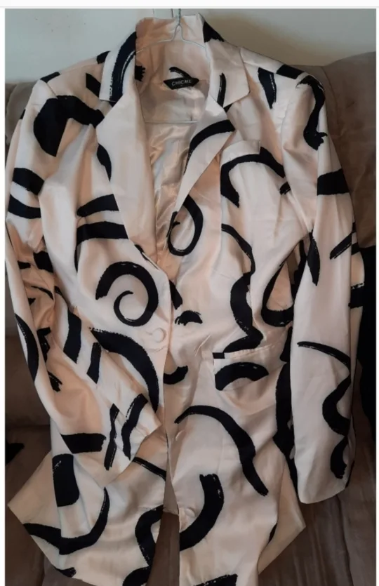Chicme Abstract Print Blazer image indicator(2)