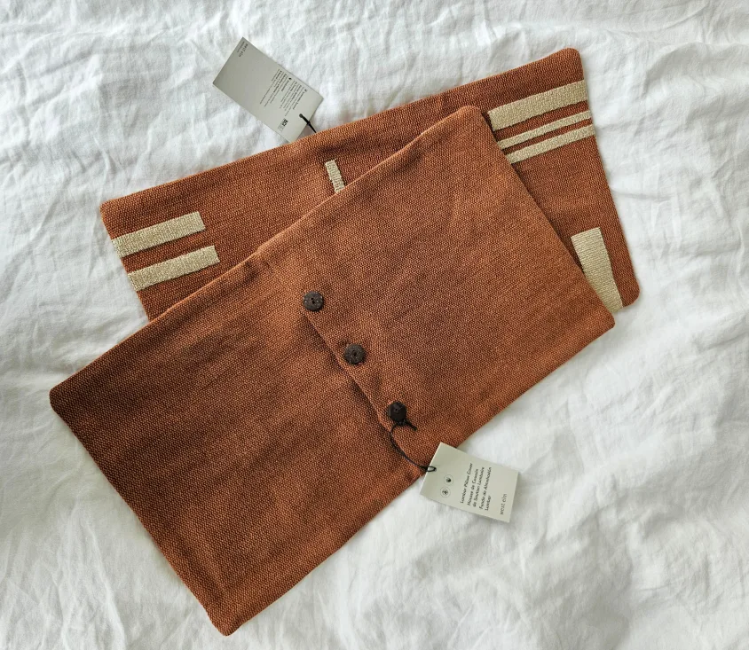 Set of Two West Elm Burnt Orange Lumbar Pillow Covers image indicator(2)