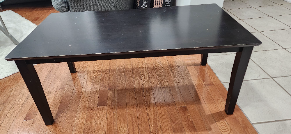 Coffeee table wooden expresso rectangular - photo 2