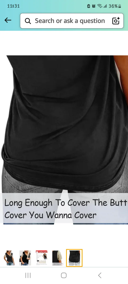 Brand new, never-worn Topstyle Women's Black Sequin Short Sleeve image indicator(6)