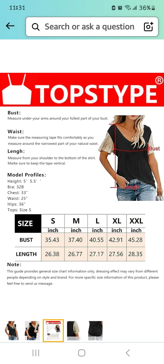 Brand new, never-worn Topstyle Women's Black Sequin Short Sleeve image indicator(7)