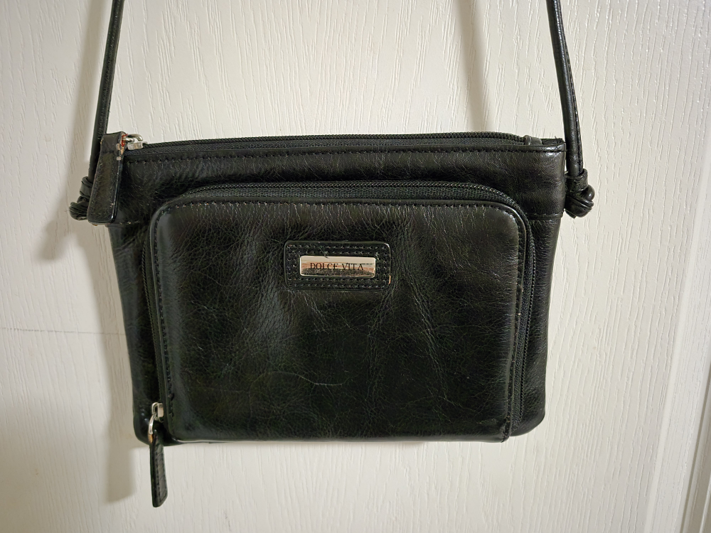 Dolce Vita Black Leather Crossbody Bag - photo 2