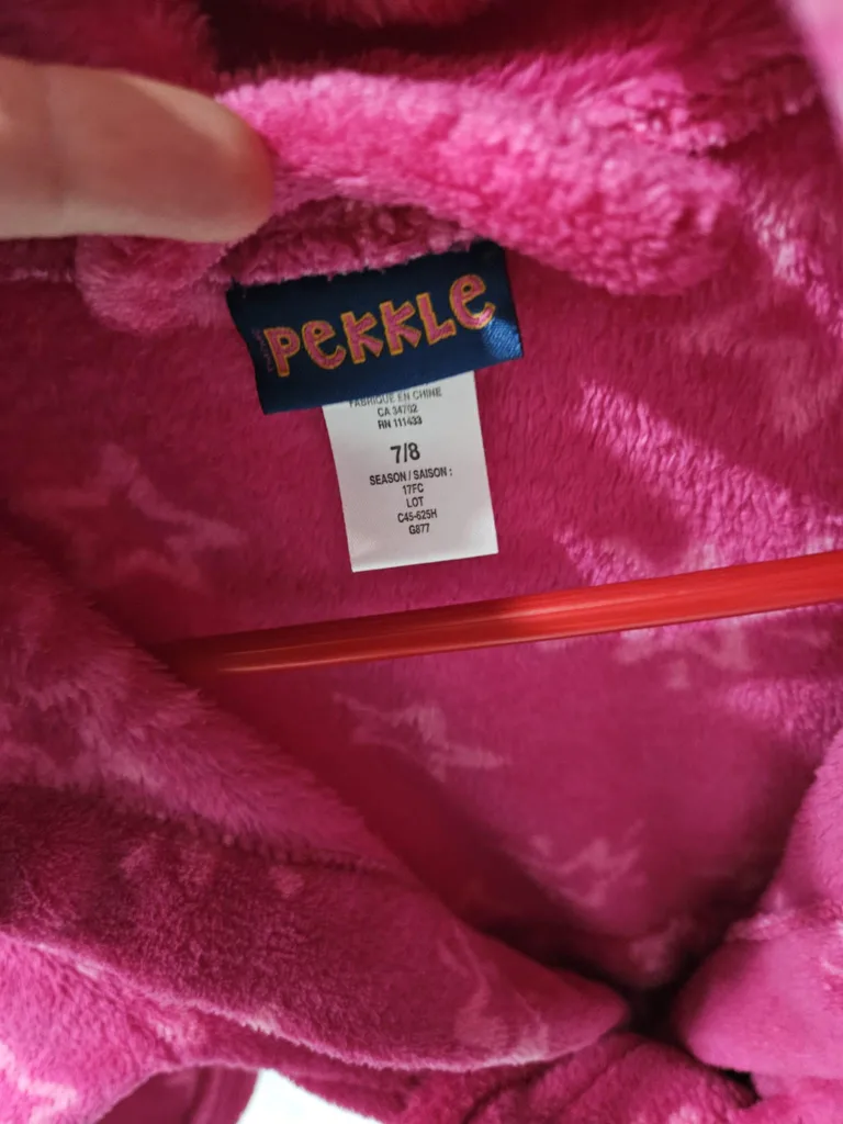 Girls Pink Star Robe Size 7/8 image indicator(2)