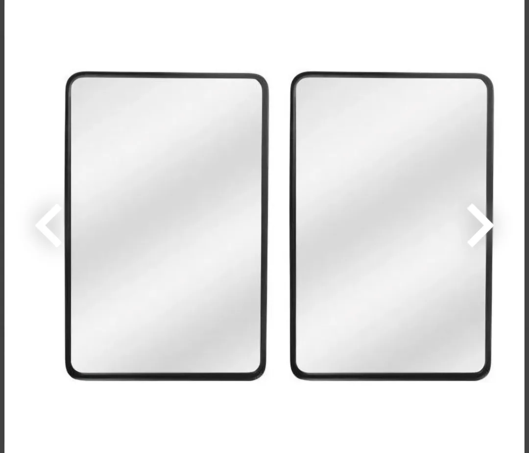 Modern Black Framed Mirrors by Moe's.  BNIB image indicator(4)