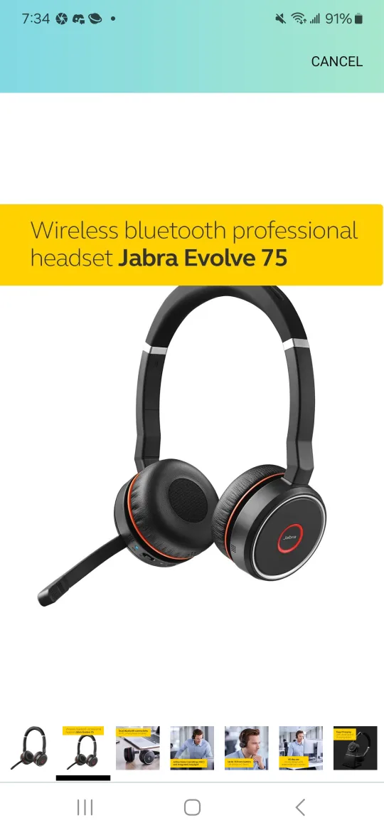 Jabra Evolve2 75 Wireless Bluetooth Headset image indicator(2)
