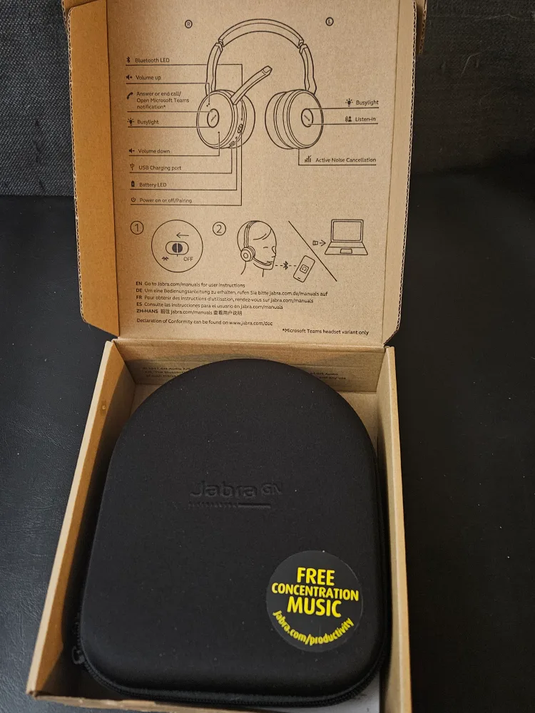 Jabra Evolve2 75 Wireless Bluetooth Headset image indicator(3)