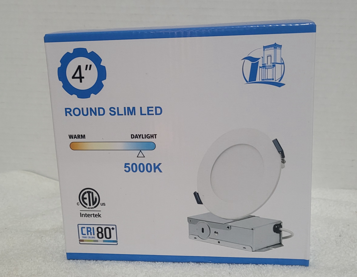 4" Round Slim LED Recessed Light - Daylight 5000K
