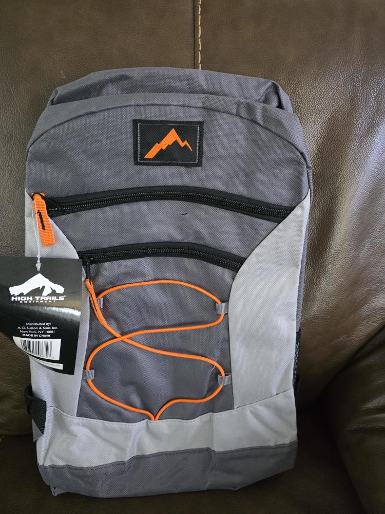 #Freecycle High Trails Backpack - Gray and Orange