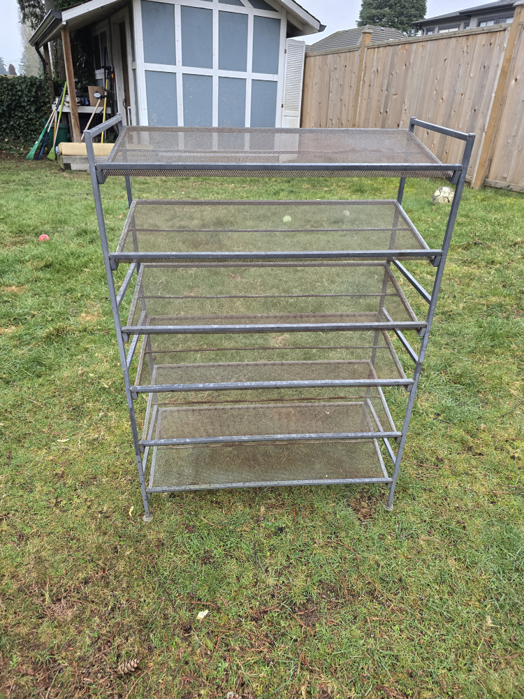 Metal 5-Tier Shoe Rack