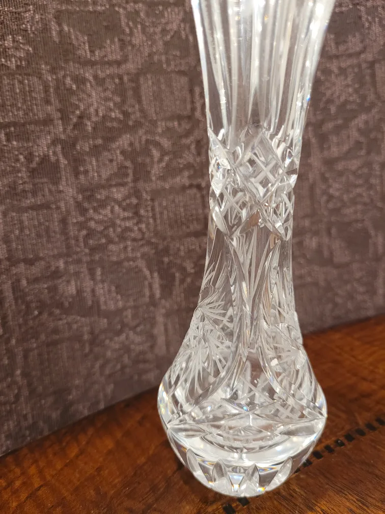 Collectible Bohemia Crystal Hand Cut Vase image indicator(3)