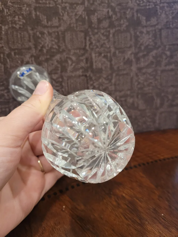 Collectible Bohemia Crystal Hand Cut Vase image indicator(4)