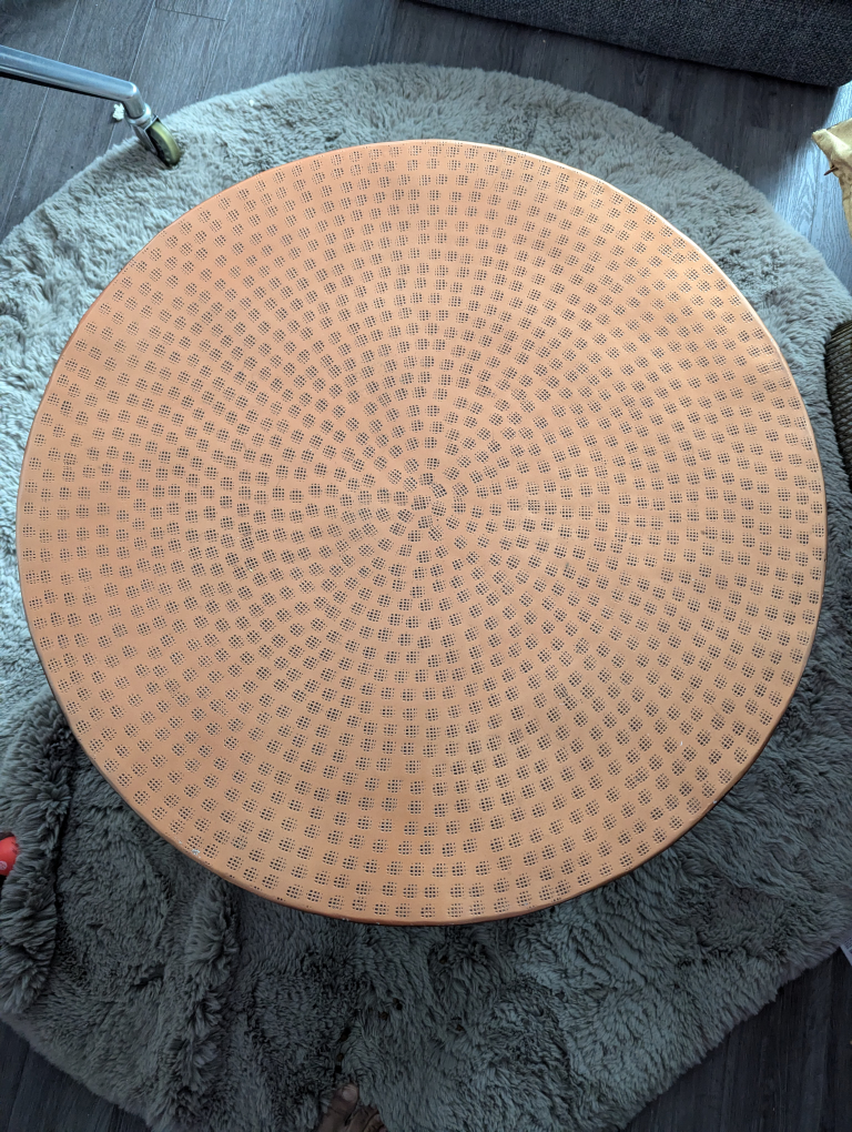 Copper Round Coffee Table - photo 4