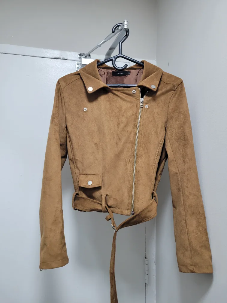 Talula (Aritzia brand) Suede Moto Style Jacket image indicator(2)