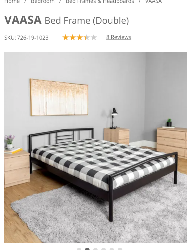 JYSK VAASA Double Bed Frame - photo 3