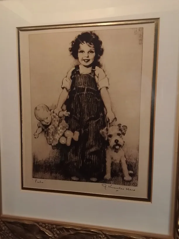 American Etching Signed John Knowles Hare w/Letter Pals image indicator(2)