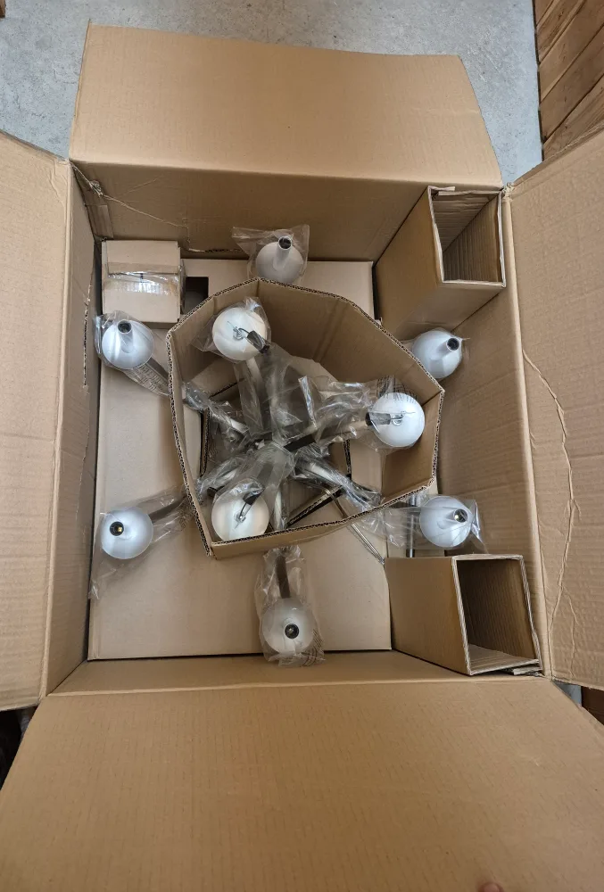 Kichler Lighting 9-Light 60W Brushed Nickel Chandelier image indicator(3)