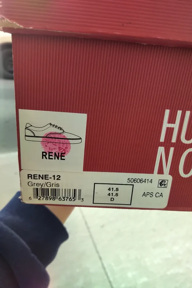 BN Mens Grey canvas sneakers size 8.5 image indicator(4)