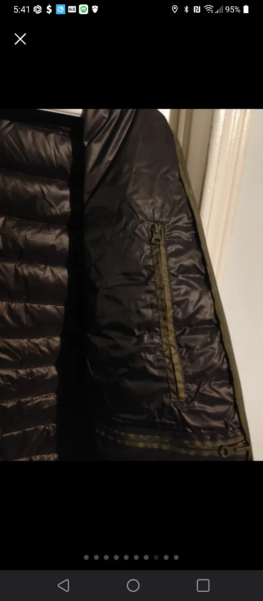 🥕LONDON FOG PACKABLE DOWN JACKET MENS LARGE BRAND NEW WITH TAGS image indicator(8)