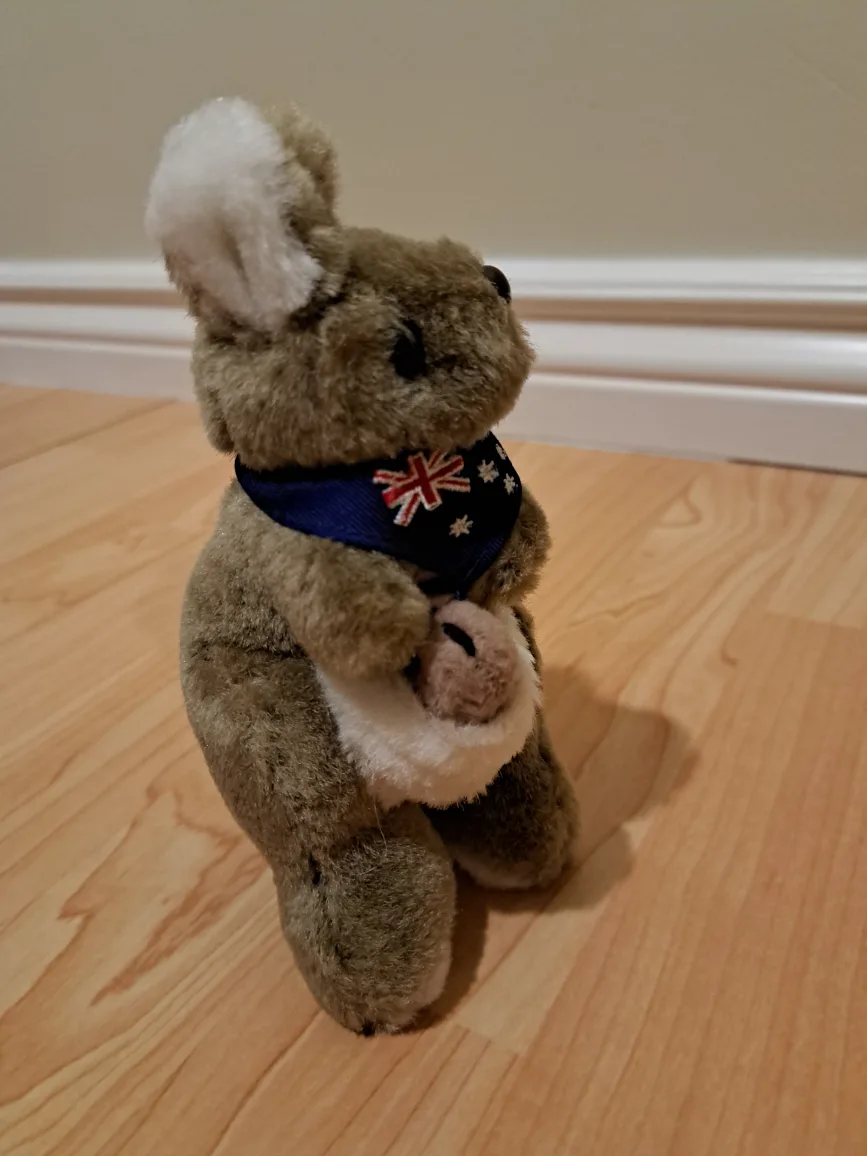 Australia made 7" Kangaroo Plush Toy image indicator(3)