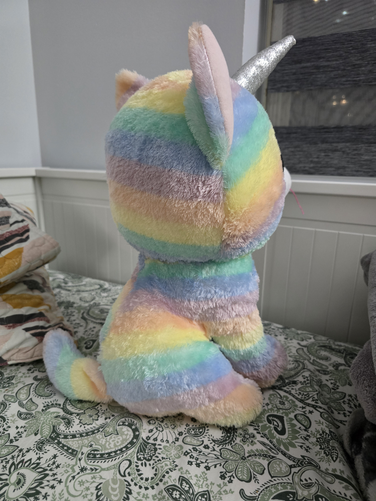 TY Beanie Boo's Collection Rainbow Unicorn Cat Plush Toy - photo 2