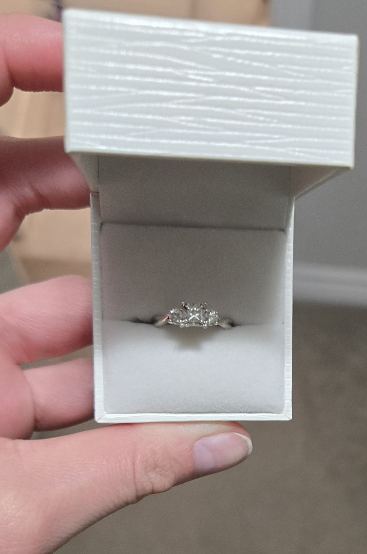 Three-Stone Diamond Ring - photo 2