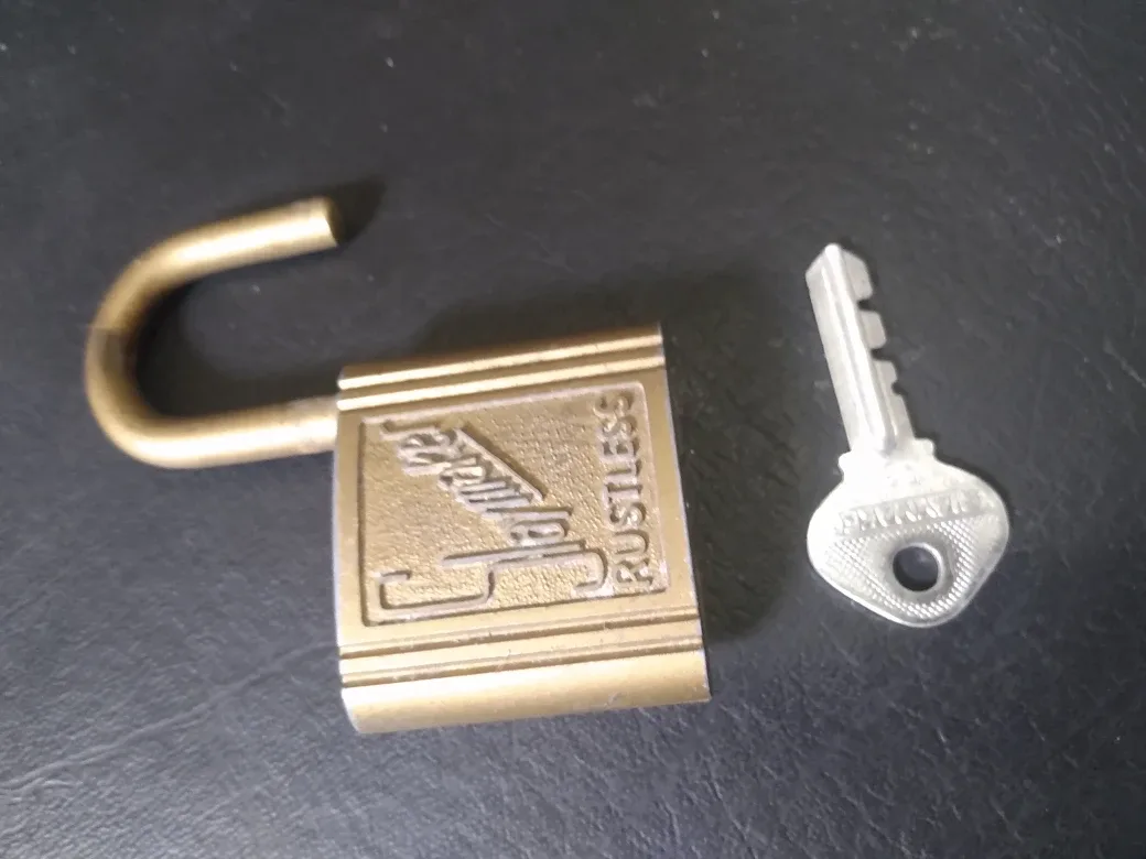 Vintage Slaymaker Rustless Padlock with Key thumbnail