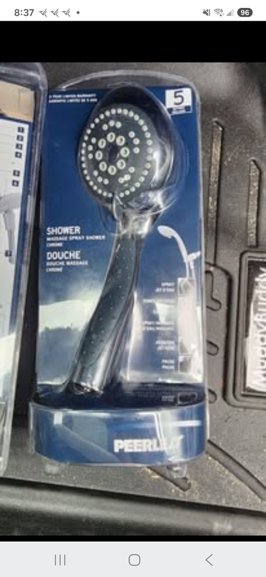 Peerless 5-Spray Shower Head