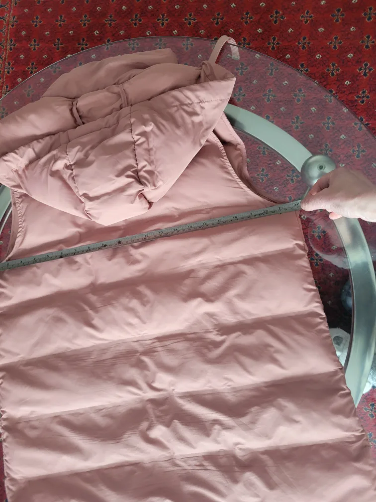 Dusty Rose Zara Puffer Vest with Hood - Size M image indicator(6)