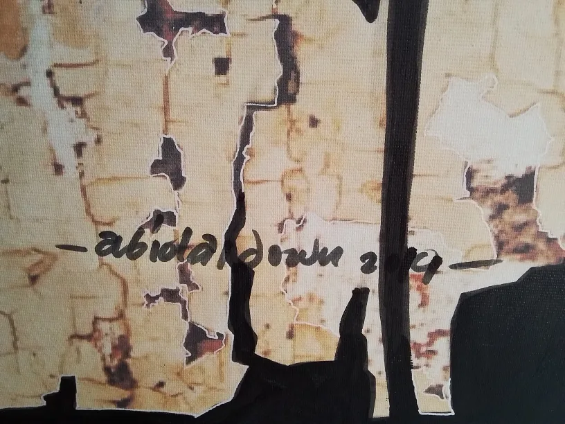 Original Abstract Canvas Painting - Aliens image indicator(5)