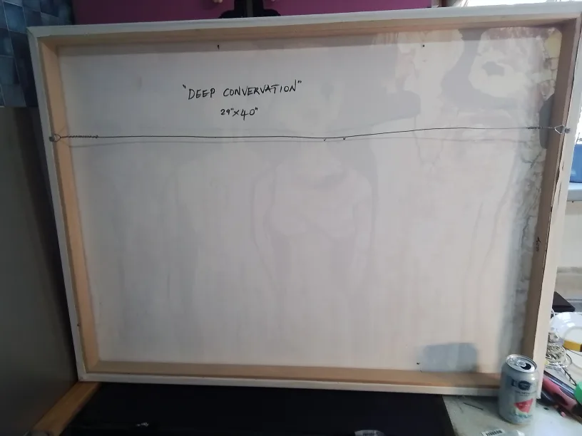 Original Abstract Canvas Painting - Aliens image indicator(8)