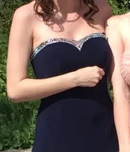 Stunning strapless prom dress thumbnail