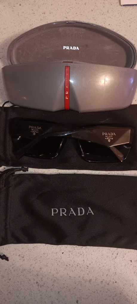 Prada Sunglasses with Case and Pouch image indicator(2)