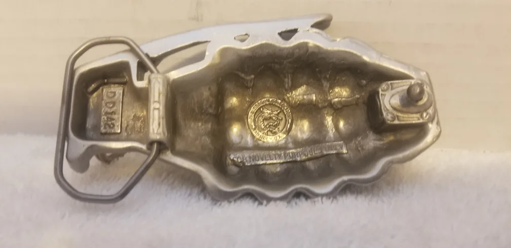 Vintage Hand Grenade Belt Buckle image indicator(4)