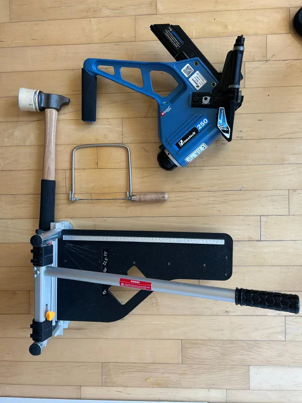 Floor Installation Tool Kit: Laminate Cutter, Nail Gun & More! thumbnail