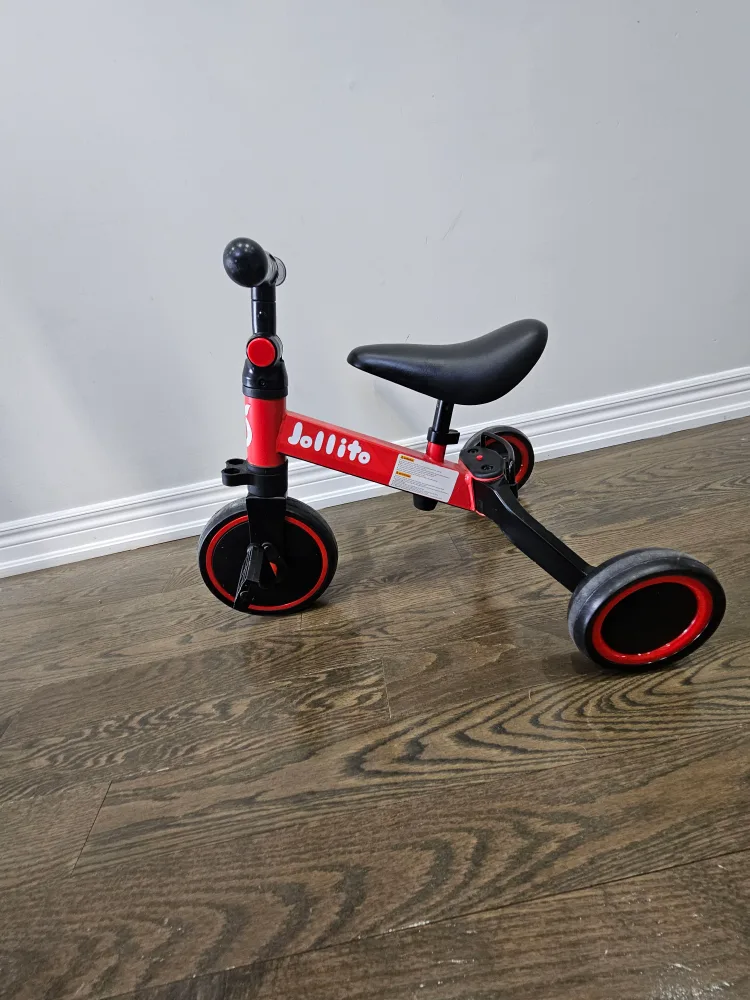 Jolitto 5-in-1 Toddler Tricycle - Red image indicator(4)