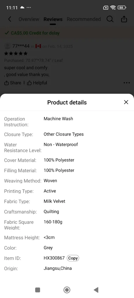 Brand New Grey Quilted Mattress Protector image indicator(5)