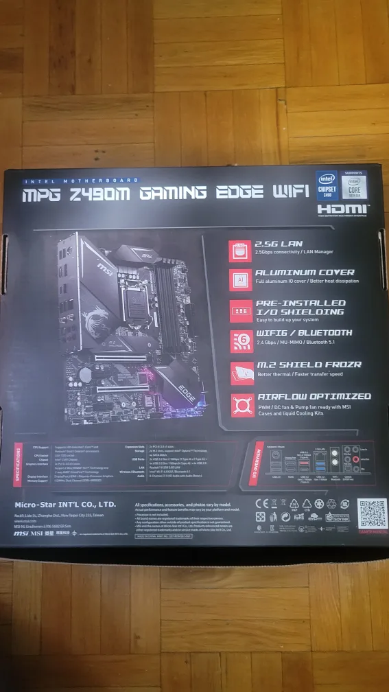 MSI MPG Z490M GAMING EDGE WIFI Motherboard image indicator(2)