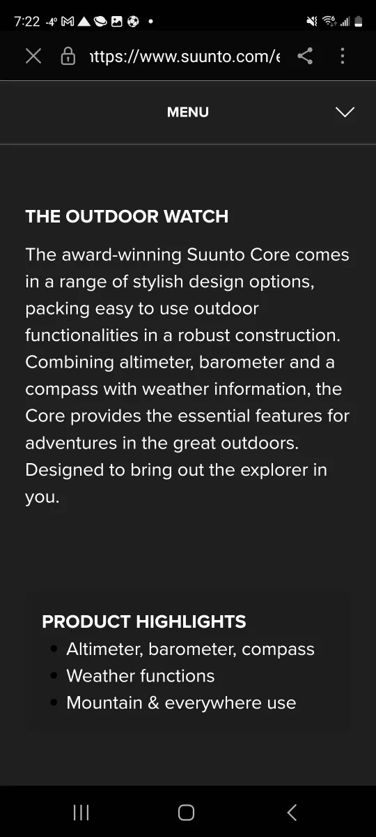 Suunto Core Light Green Outdoor Watch image indicator(3)