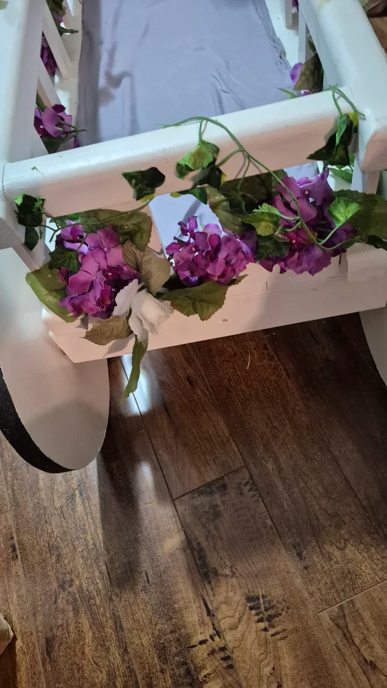 White Wooden Wagon with Guest Name Board image indicator(8)