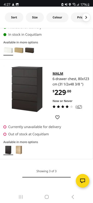 IKEA MALM 6-Drawer Chest - Light Grey - photo 2
