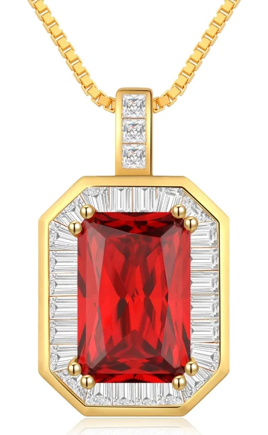 Birthstone Necklace 18K Gold Plated Sterling Silver Gift for Mom image indicator(8)