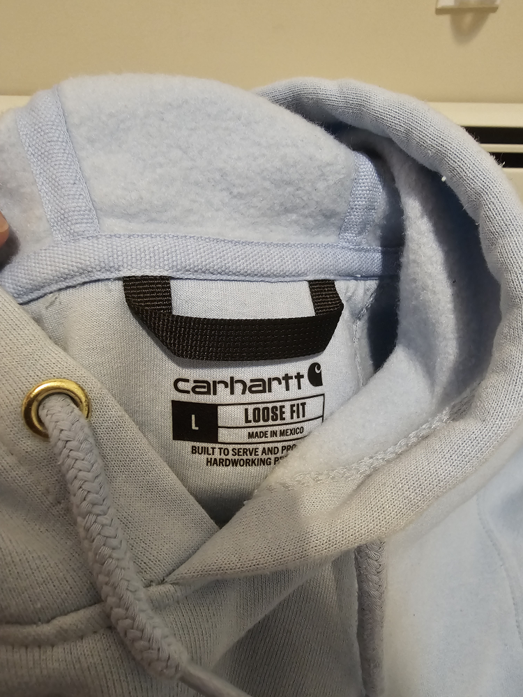 Carhartt Men's Loose Fit Hoodie - Light Blue - Size L
