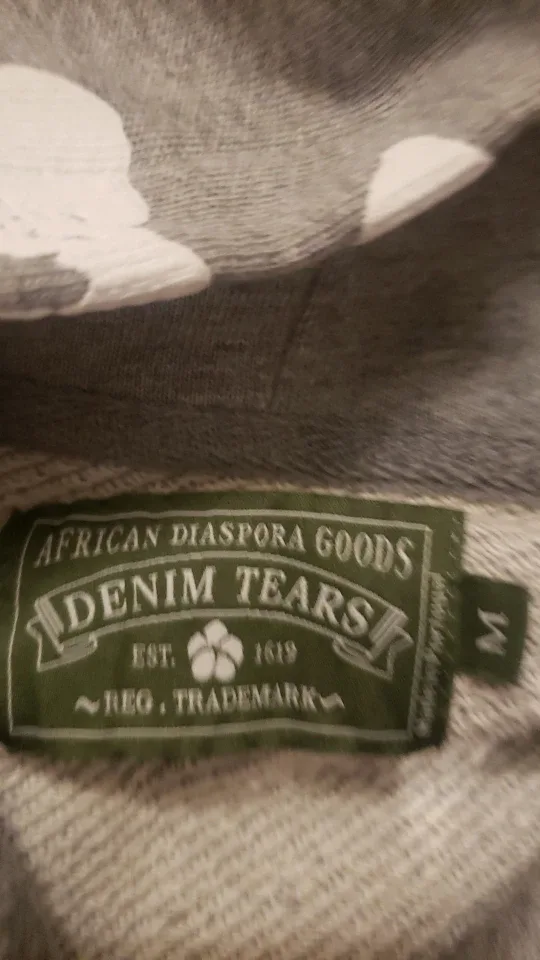 Denim Tears Grey Hoodie Medium image indicator(4)